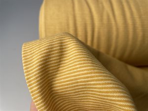 Rib - smalle striber i okker/blid gul